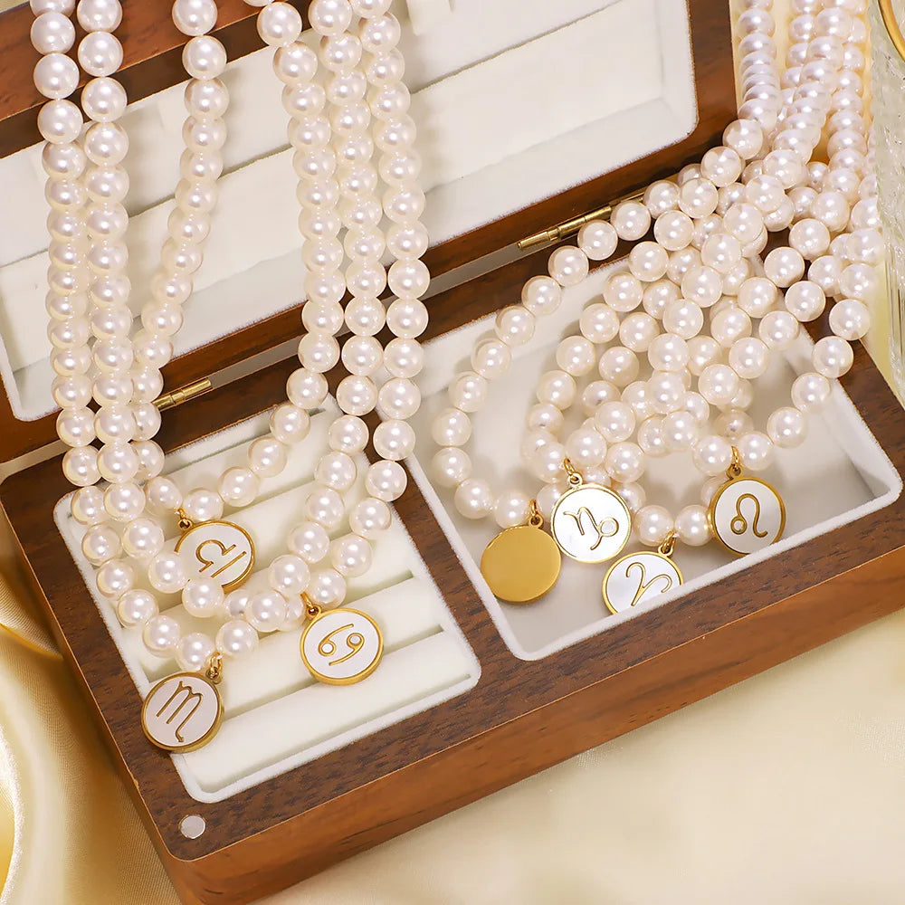 Cosmic Pearl ⟡ 18K Gold Necklace