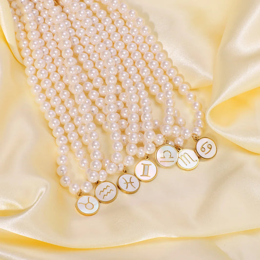 Cosmic Pearl ⟡ 18K Gold Necklace