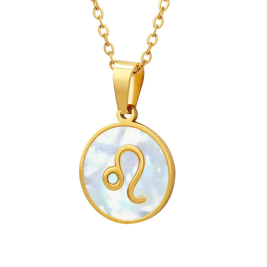 Cosmic Coin ⟡ 18K Gold & Pearl Necklace
