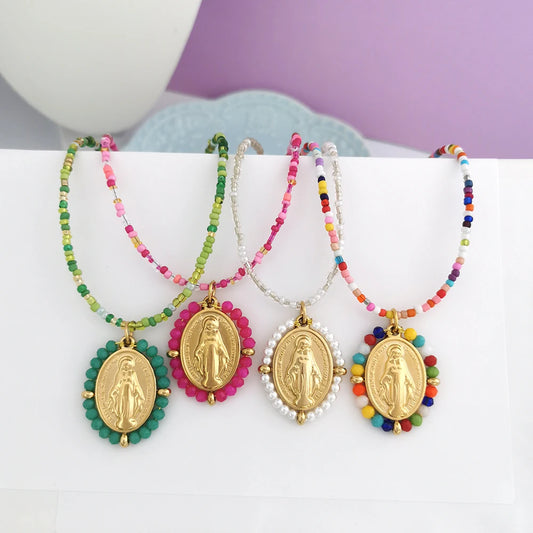 Ave Amulet ✧ 18K Gold Divine Mama Necklace