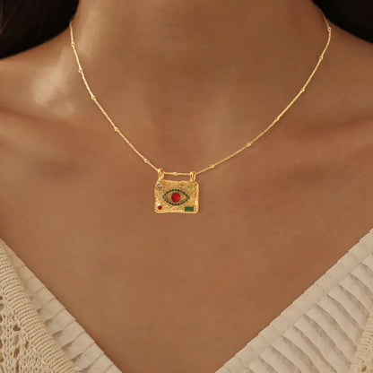 Evil Eye Oracle ⟡ 18K Gold Protection Pendant