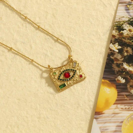 Evil Eye Oracle ⟡ 18K Gold Protection Pendant
